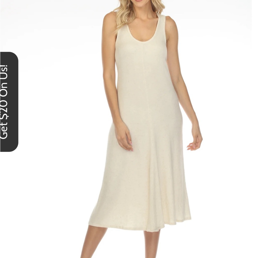 Johnny Was Calme Throw On Cozy Dress in Oatmeal | Size M